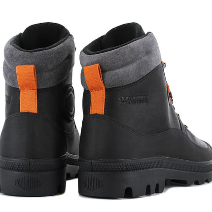 PALLADIUM PallaBrousse Hiker WP+ Waterproof - Herren Winter Stiefel Boots Leder Schwarz 08840-008-M - Brandstyle24