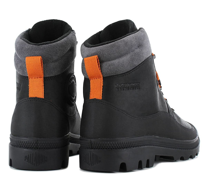 PALLADIUM PallaBrousse Hiker WP+ Impermeabile - Stivali invernali da uomo Pelle Nero 08840-008-M