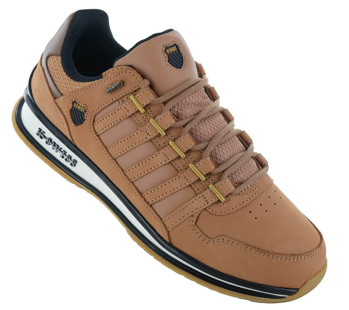 K - Swiss RINZLER GT - Herren Sneakers Schuhe Leder Braun 08907 - 298 - M - Brandstyle24