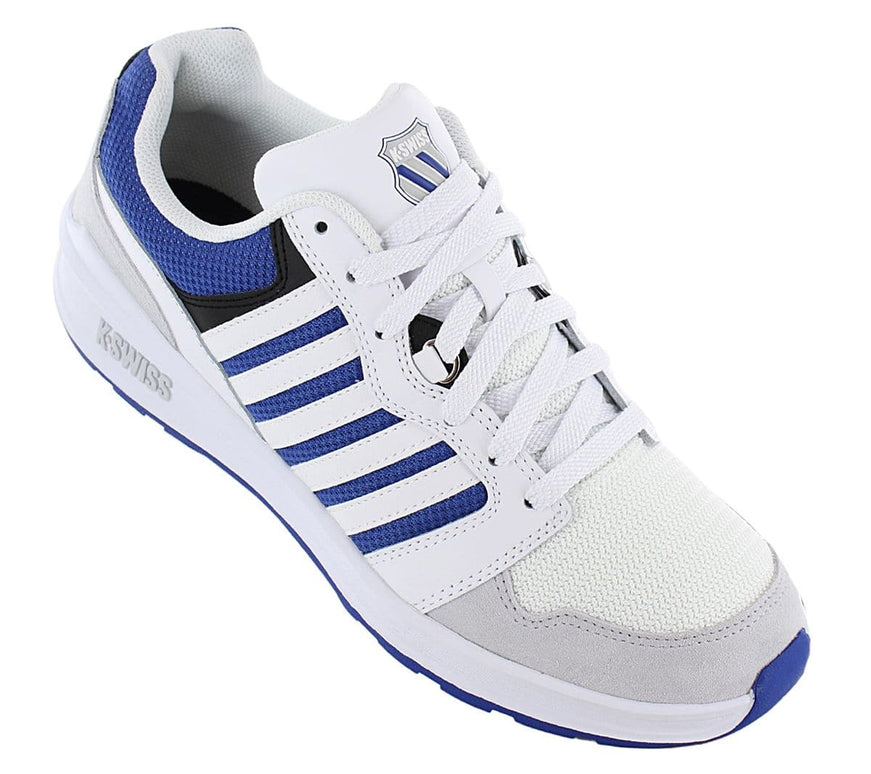 K-Swiss Rival Trainer T - Herren Sneakers Schuhe Weiß-Blau 09079-947-M