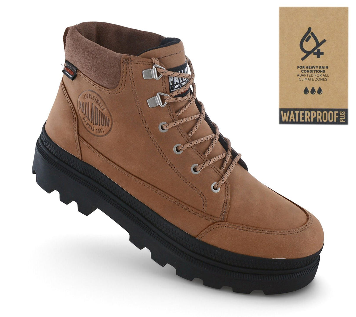 Palladium Troopercuff WP+ - Herren Winter Stiefel Boots Leder Braun 09545-254-M