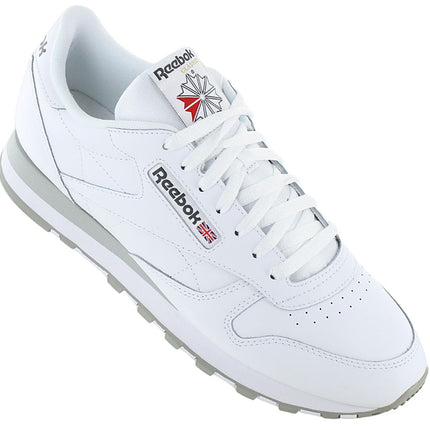 Reebok Classic Leather - Baskets pour hommes Chaussures Cuir Blanc 100008789