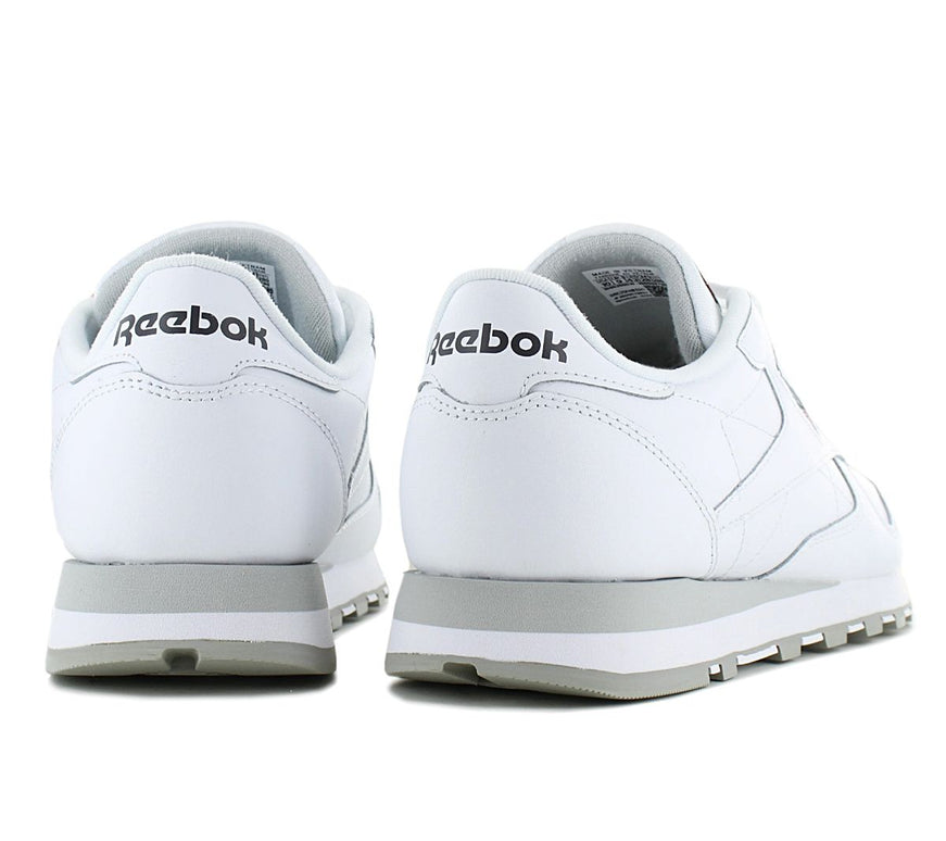 Reebok Classic Leather - Baskets pour hommes Chaussures Cuir Blanc 100008789