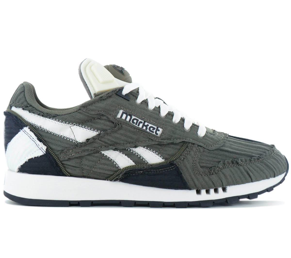 Reebok x MARKET - Classic Leather PUMP - Herren Sneakers Schuhe Grün 100069830 - Brandstyle24