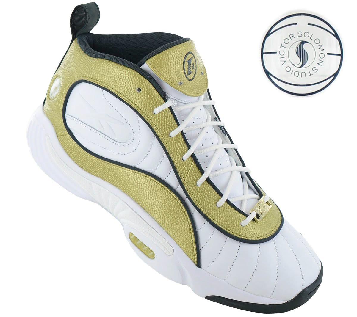 Reebok x Victor Solomon - Answer 3 - Herren Sneakers Basketball Schuhe Leder Weiß - Gold 100206492 - Brandstyle24