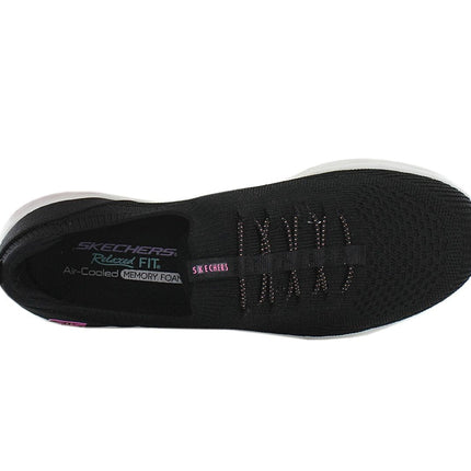 Skechers D Lux Comfort - Premio de bonificación - Ajuste relajado - Zapatos de mujer Negro 104335-BKW
