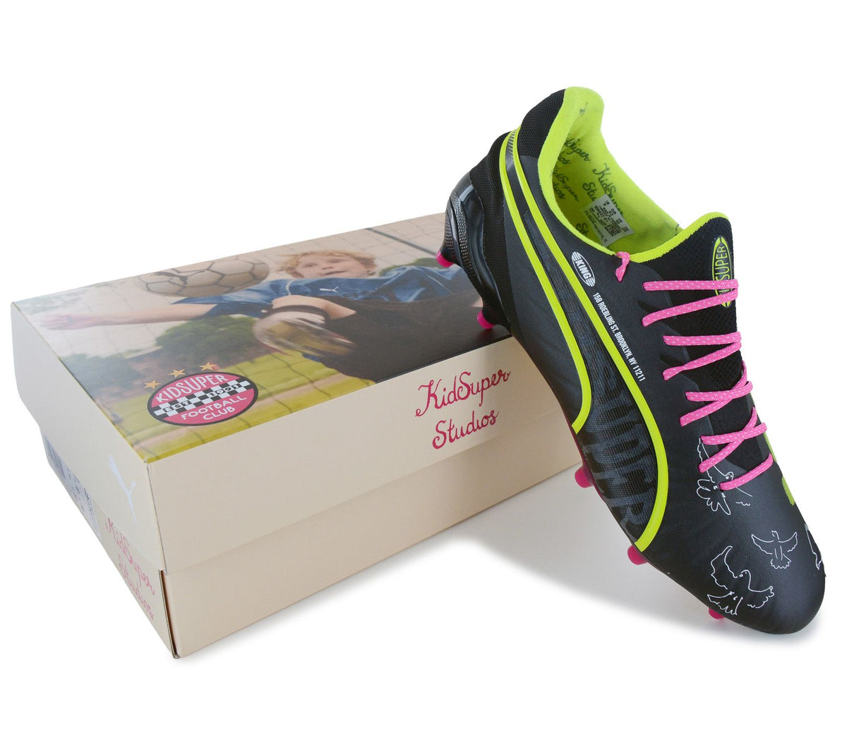 Puma King Ultimate x KidSuper FG/AG - Herren Fußballschuhe Nocken Limitiert 108437-01