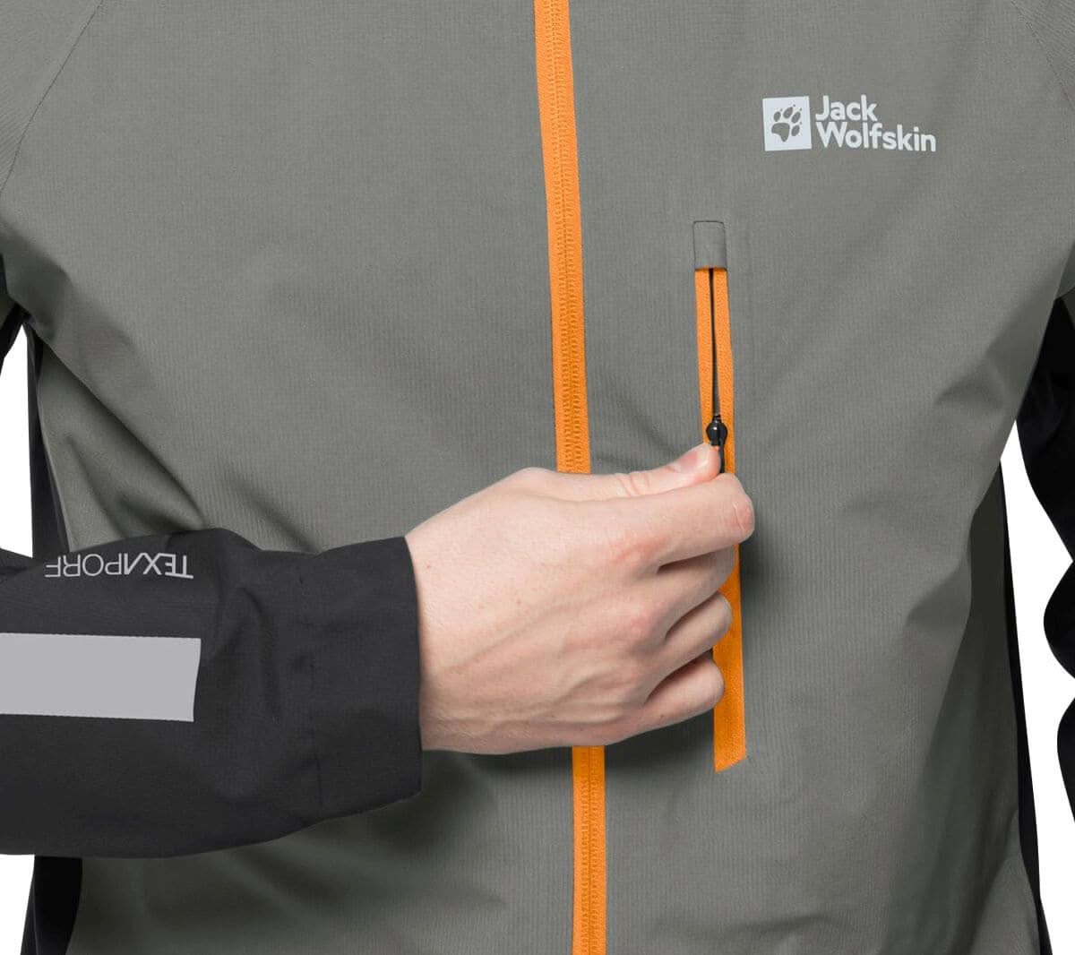 Jack Wolfskin Morobbia 2.5l Jkt M - Herren Fahrrad Regenjacke Jacke Grün 1115521-4143 - Brandstyle24