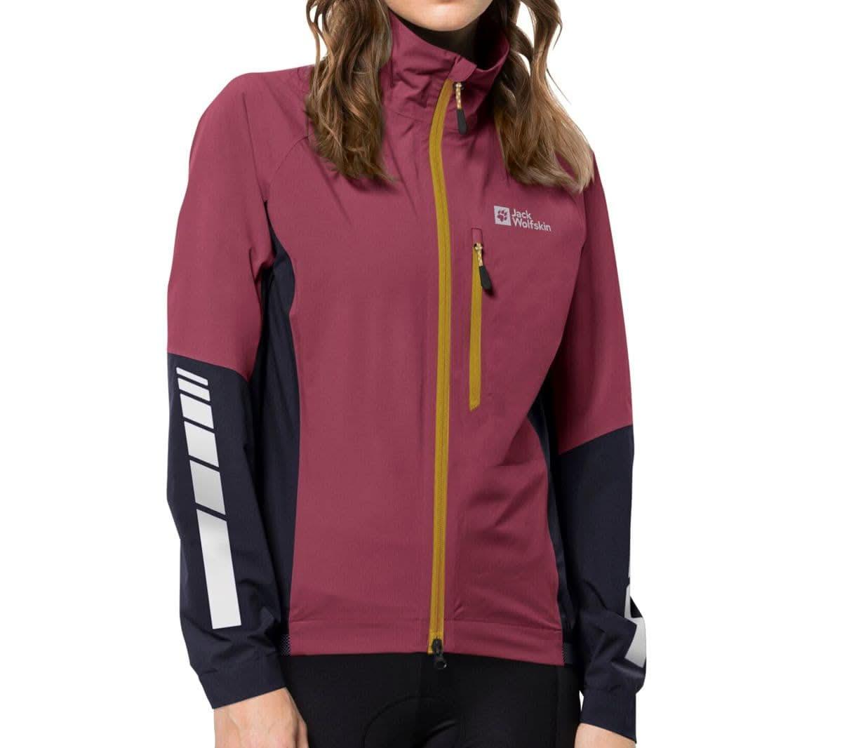 Jack Wolfskin Morobbia 2.5l Jkt W - Damen Fahrrad Regenjacke Jacke Rot 1115561 - 2198 - Brandstyle24