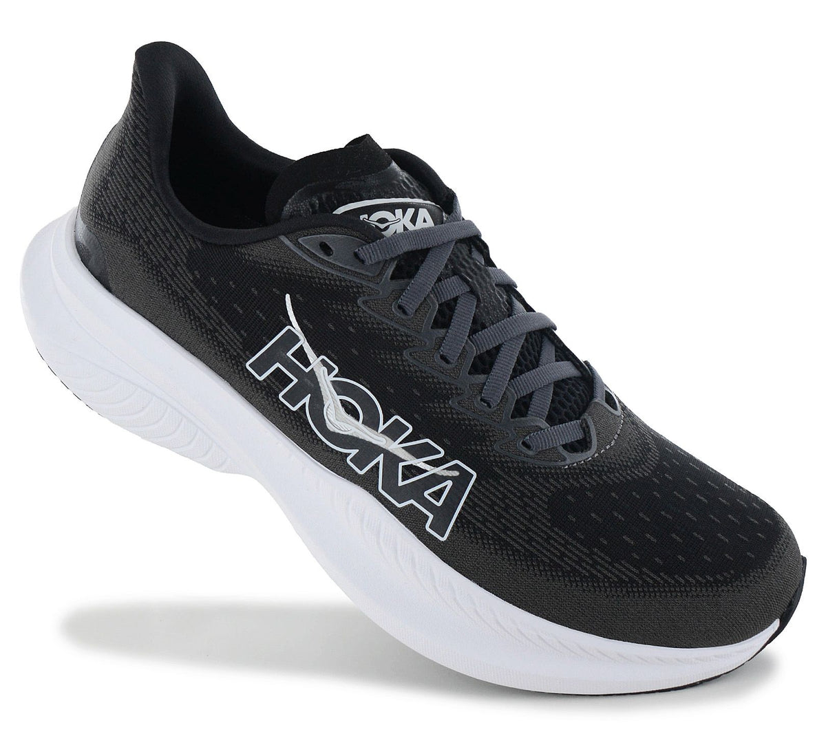 HOKA Mach 6 Black White Running Shoes 1147790-BWHT Men\'s Size 14 HOKA, Men main image 4
