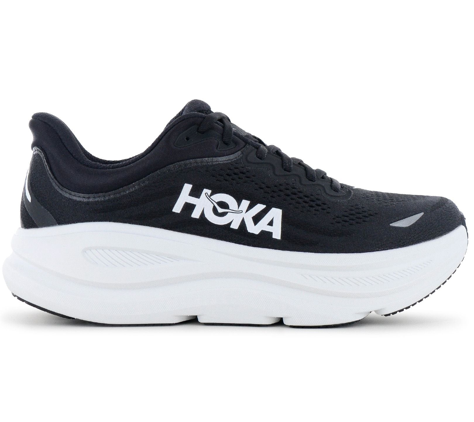 HOKA Bondi 9 M - Herren Laufschuhe Running Schuhe Schwarz 1162011-BWHT