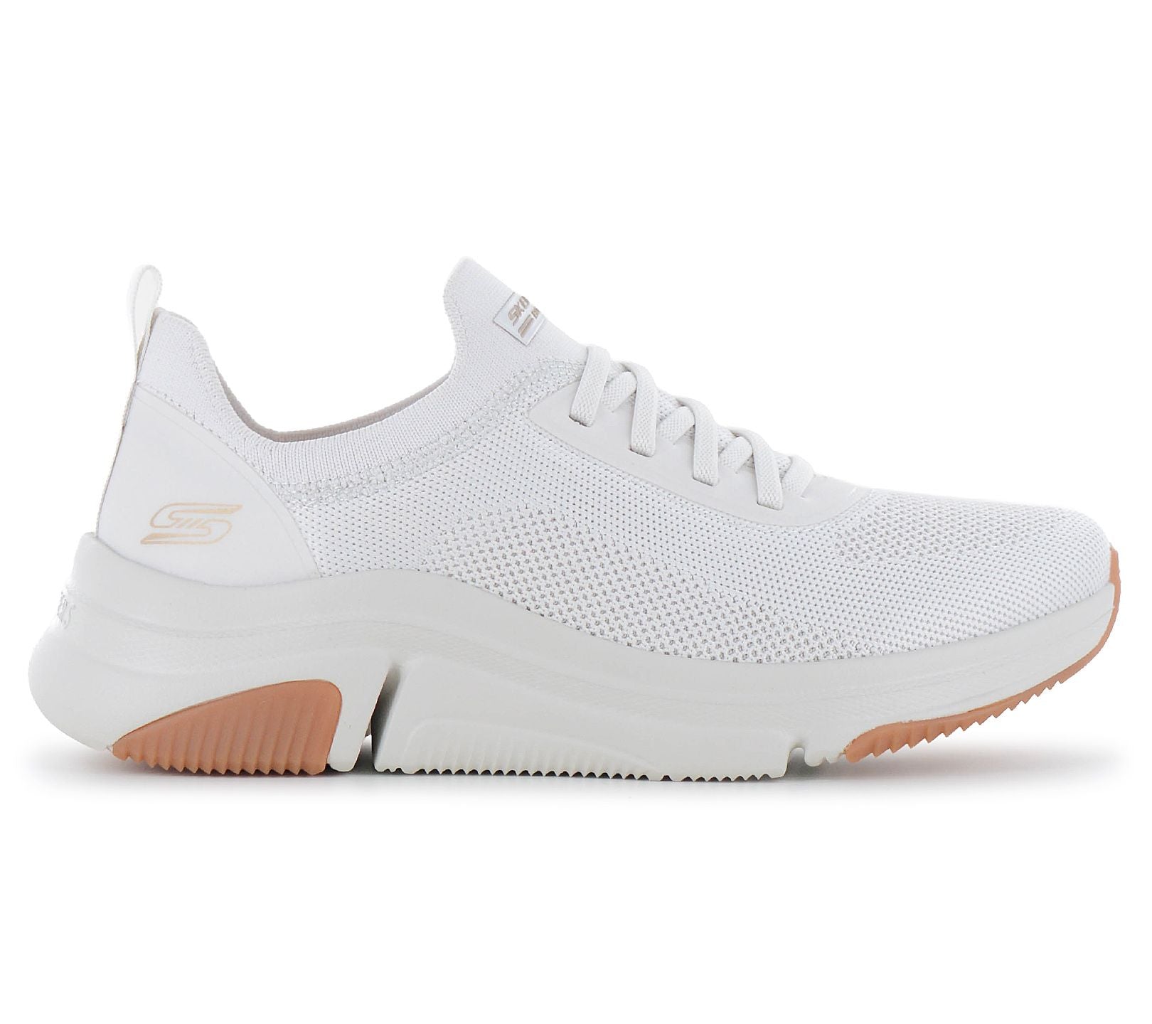 Skechers Slip-ins BOBS Sparrow Flex - Damen Schuhe Slip-On Sneakers Weiß 117580-OFWHT