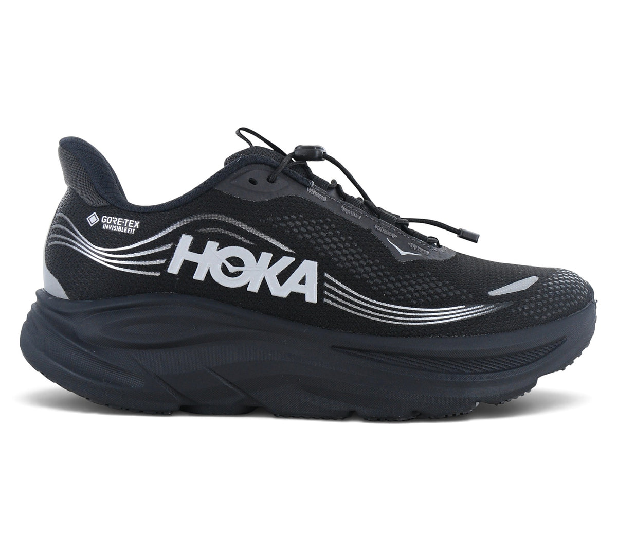 HOKA Clifton 11 GTX Gore-Tex - Herren Laufschuhe Running Schwarz 1176574-BBLC
