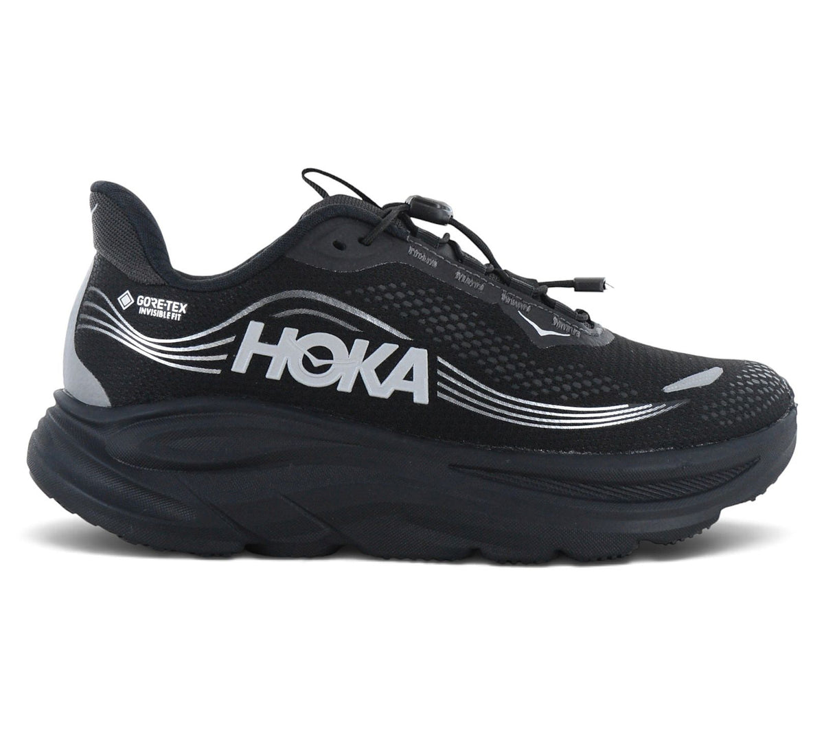 HOKA Clifton 11 GTX Gore-Tex - Damen Laufschuhe Wasserdicht Schwarz 1176575-BBLC