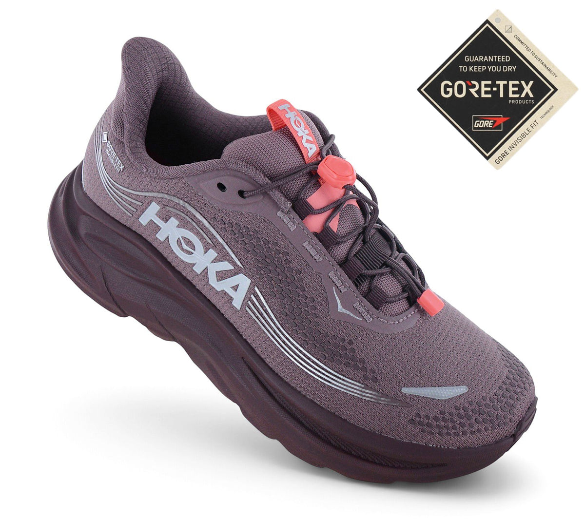 HOKA Clifton 11 GTX Gore-Tex - Damen Laufschuhe Running Lila 1176575-SZD