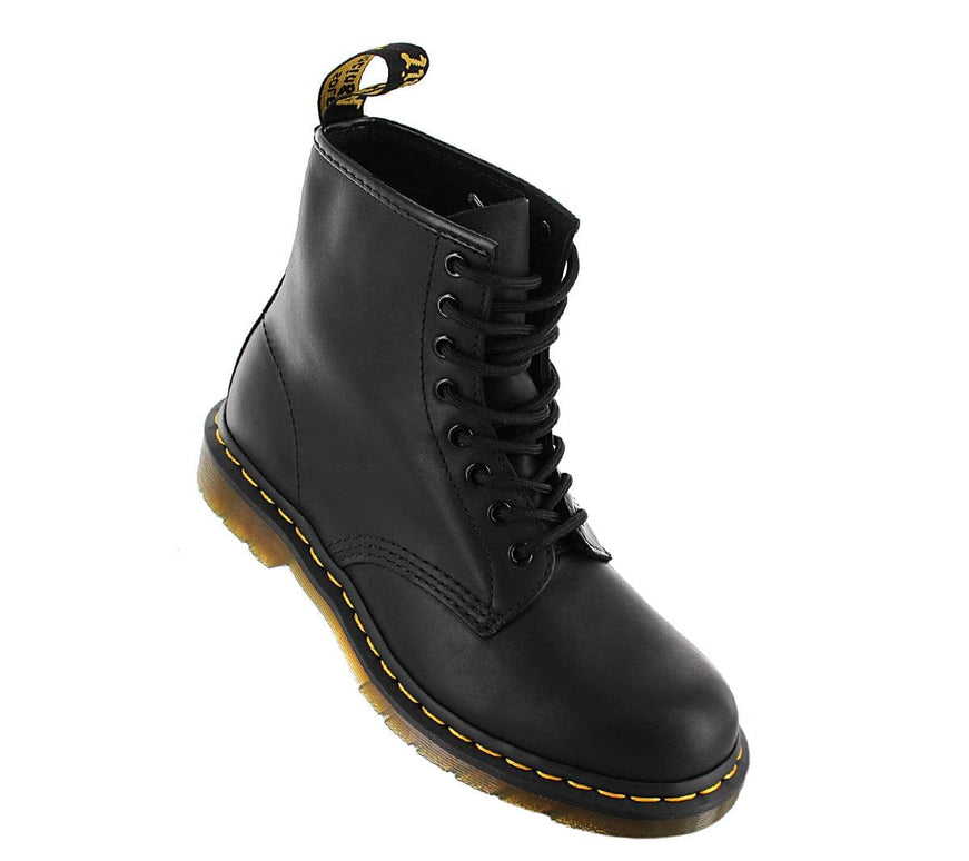 DR. DOC MARTENS 1460 Black Greasy Boots - Bottes Cuir Noir 11822003