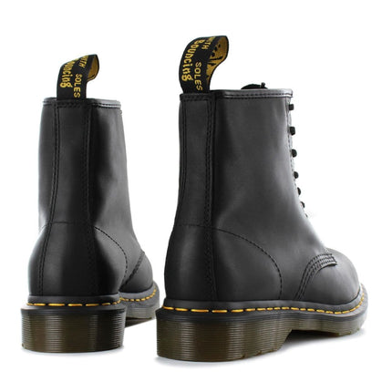 DR. DOC MARTENS 1460 Black Greasy Boots - Bottes Cuir Noir 11822003