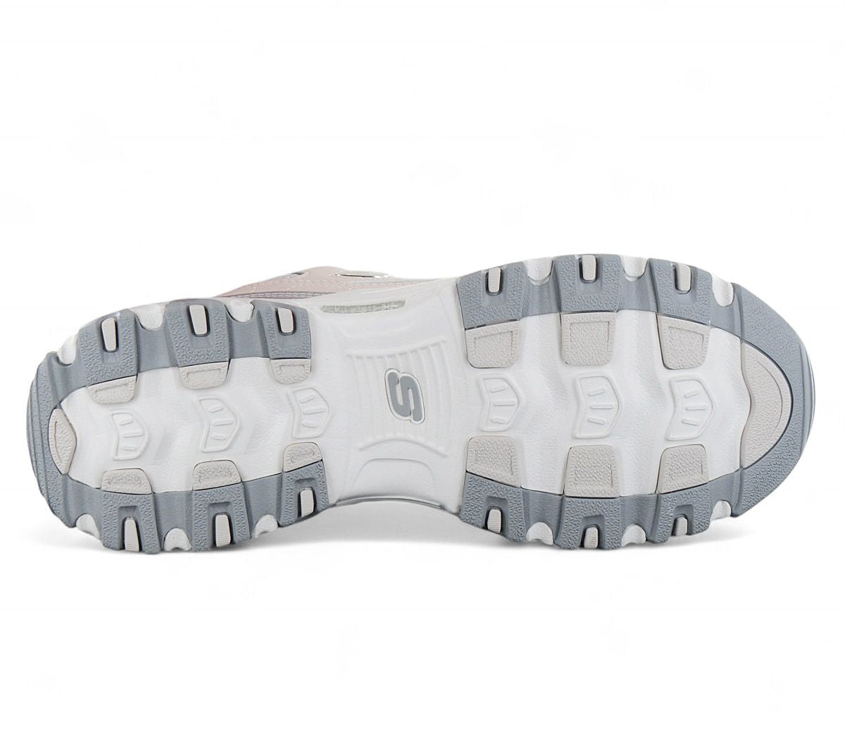 Skechers D Lites - Chromatic - Damen Sneakers Schuhe Beige - Silber 150246 - NTSL - Brandstyle24