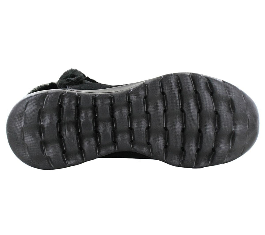 Skechers On the GO Joy - Bundle Up - Bottes d'hiver pour femmes doublées en cuir noir 15501W-BBK