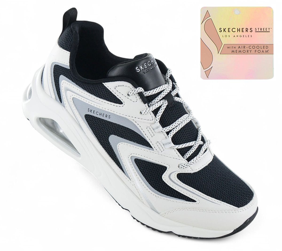 Skechers Tres-Air Uno-Street Fl-Air - Women's Sneakers Shoes White-Bla