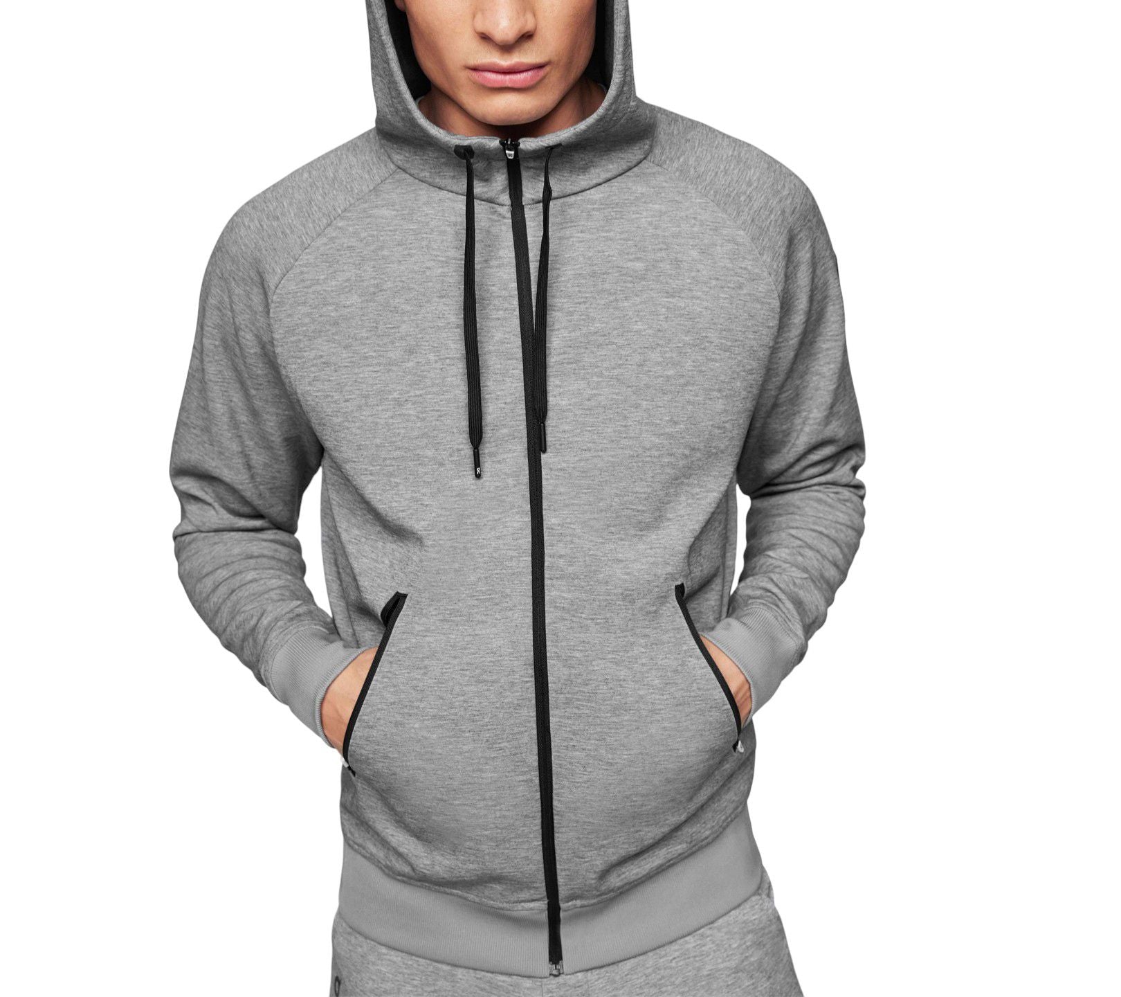 ON Running Felpa con Zip - Giacca Sportiva Casual Uomo Grigia 1ME11440423