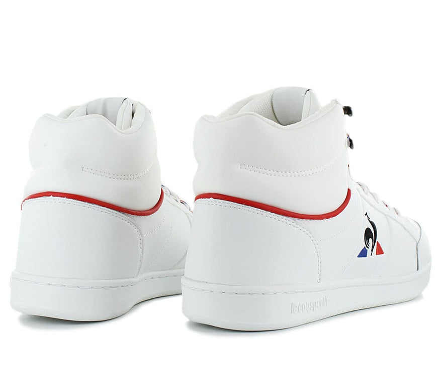 LCS Le Coq Sportif Court Arena Mid - France Olympic - Herren Schuhe Leder Weiß 2121268