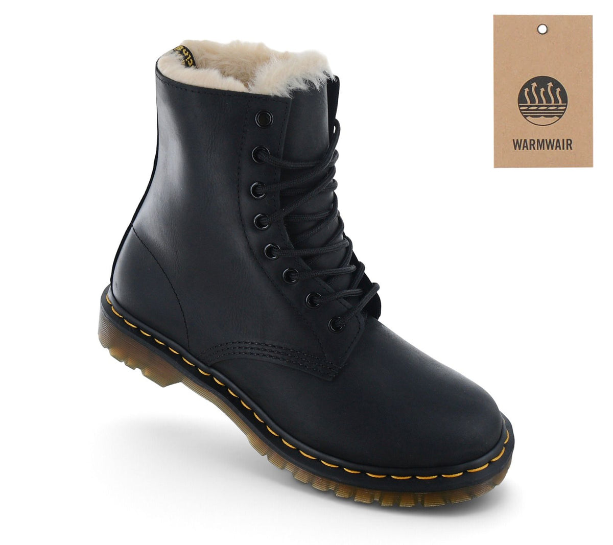 Dr. Doc Martens 1460 Serena - Damen Stiefel gefüttert Leder Schwarz 21797001