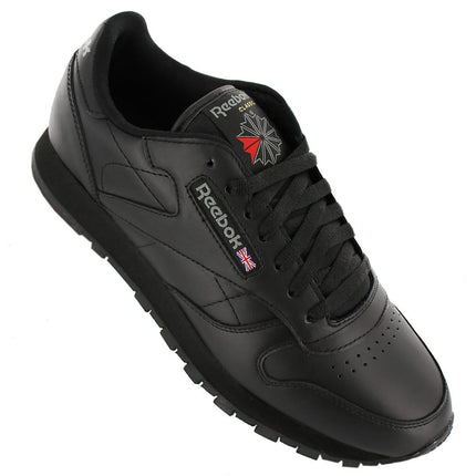 Reebok Classic Leather - Herren Sneakers Schuhe Leder Schwarz 2267