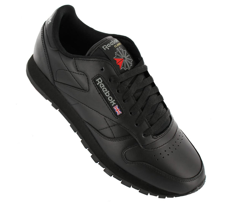 Reebok Classic Leather - Herren Sneakers Schuhe Leder Schwarz 2267