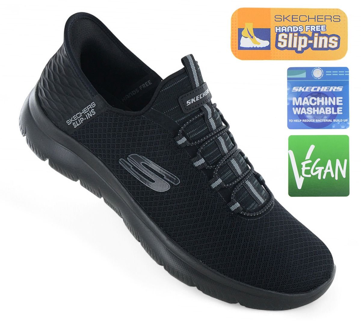 Skechers Slip-On Tennis Shoes 'Black' — foto 2