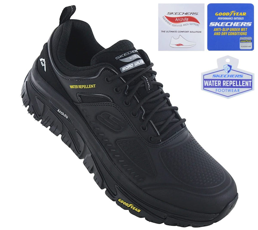 Skechers Relaxed-Fit: Arch Fit Road Walker - Recon - Heren Outdoor Schoenen Sneakers Zwart 237333-BBK