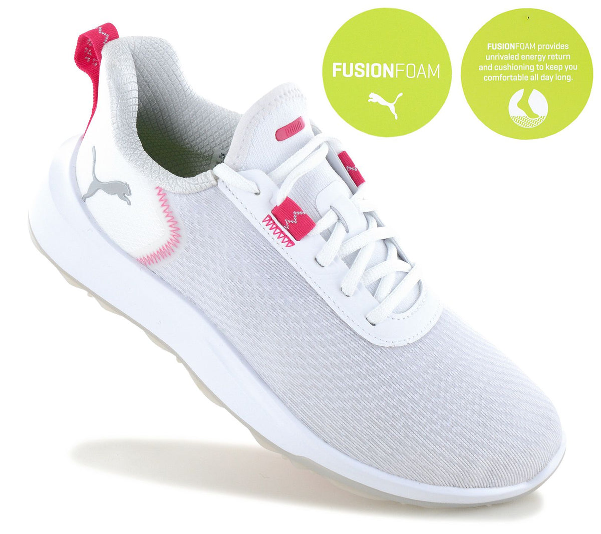 Puma Fusion Crush Sport - Damen Golfschuhe Spikeless Weiß 309735-01