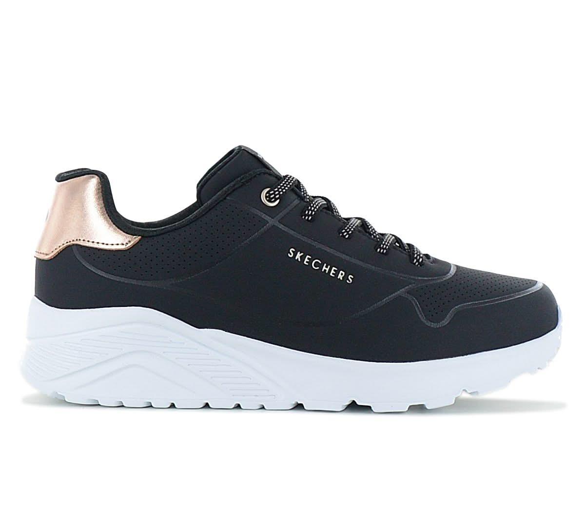 Skechers Uno Lite - Metallic Mode - Damen Sneakers Schuhe Schwarz 310384L - BLK - Brandstyle24