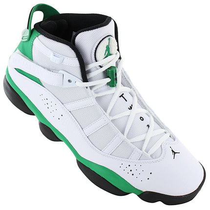 Air Jordan 6 Rings - Lucky Green - Chaussures de basket-ball pour hommes Blanc 322992-131