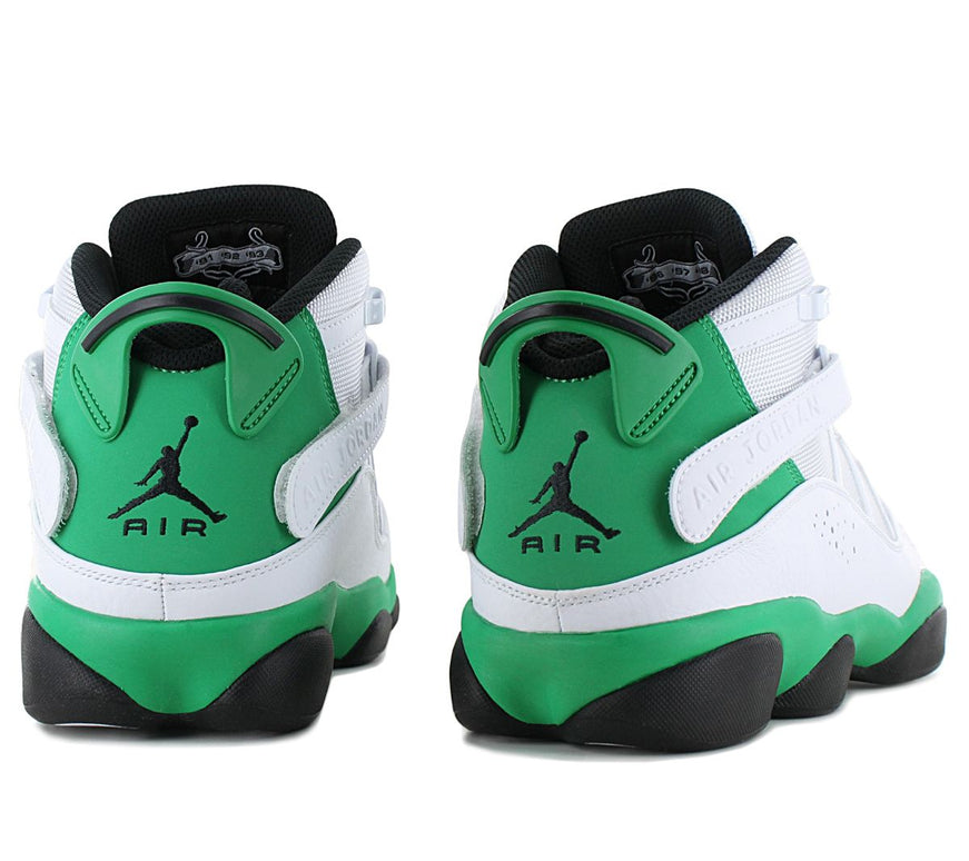 Air Jordan 6 Rings - Lucky Green - Scarpe da ginnastica da uomo Scarpe da basket Bianche 322992-131