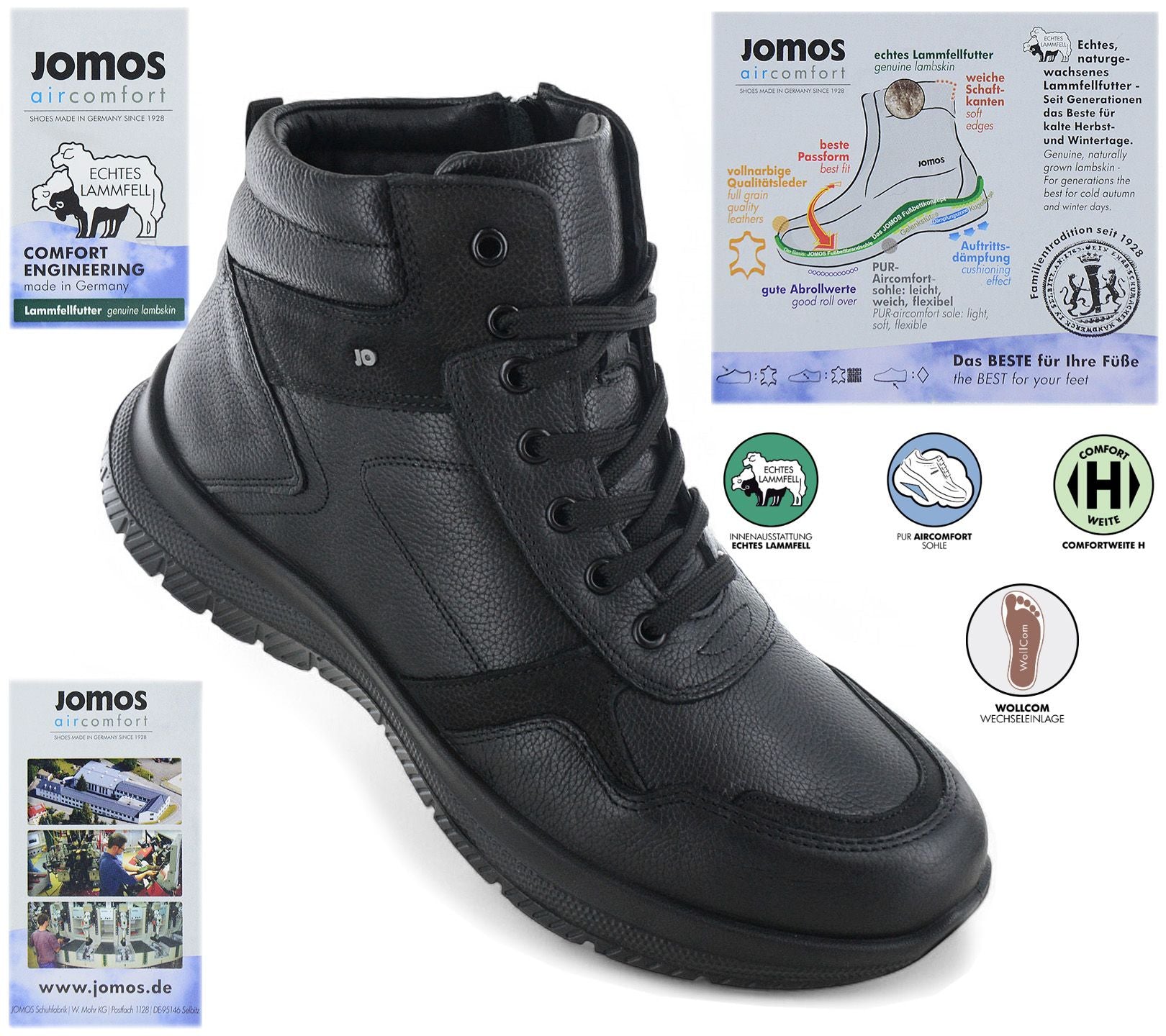 Warmbat Australia Wallaby - Gevoerde boots - Zwart