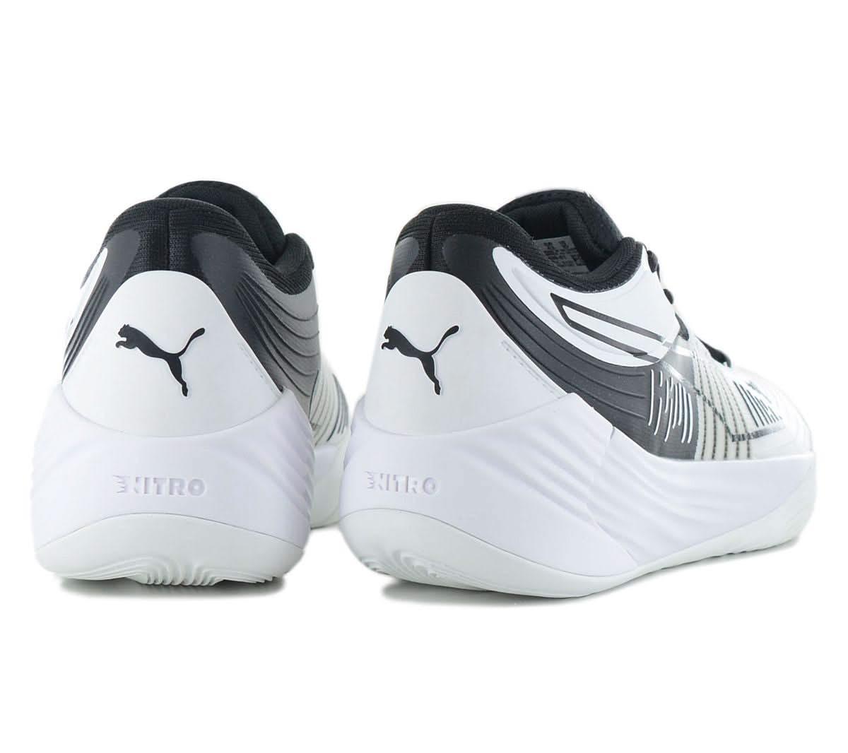 Puma Fusion Nitro - Herren Sneakers Basketball Schuhe Weiß 376639 - 01 - Brandstyle24