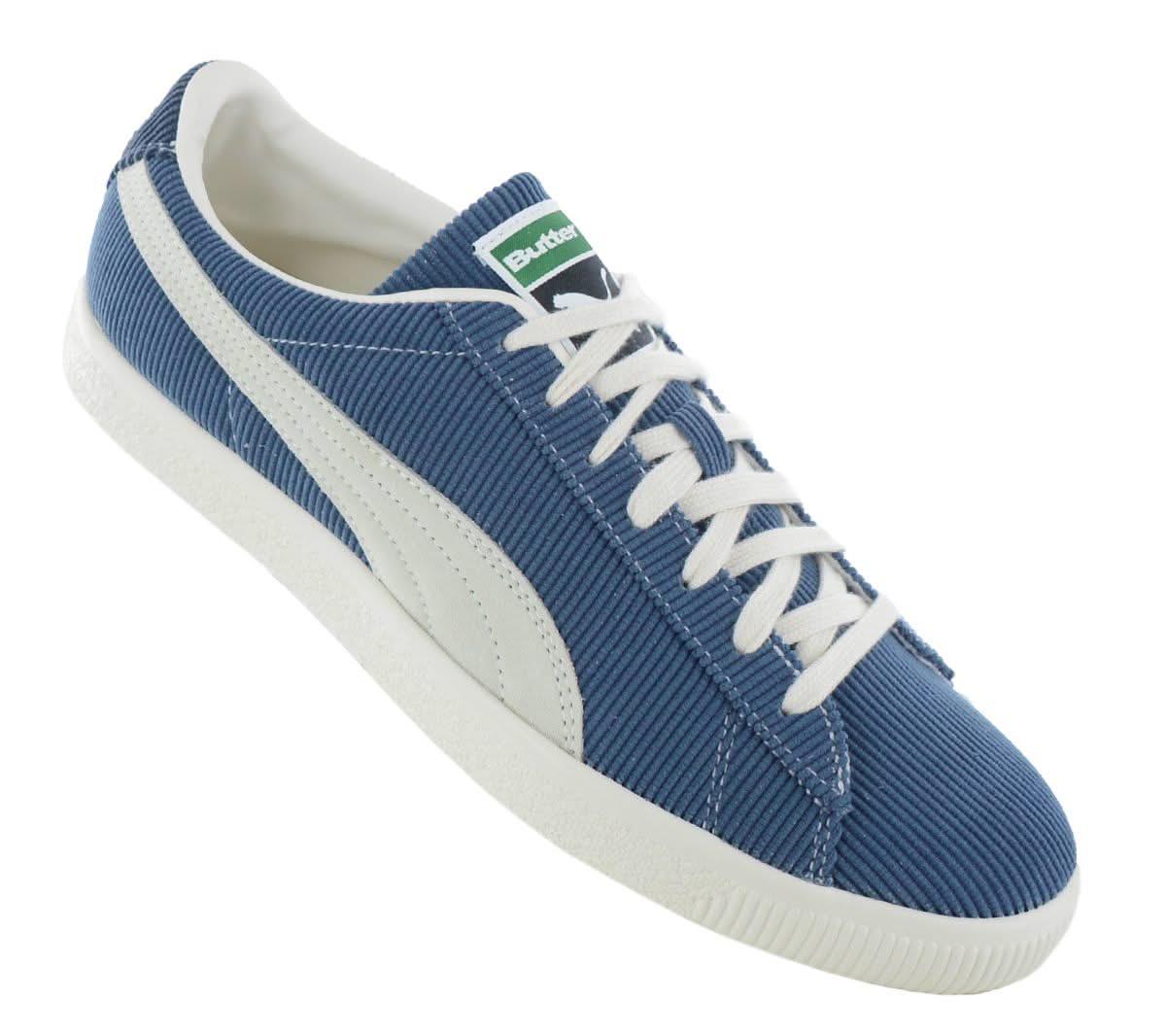 Puma Butter Goods x Basket Vintage \'Dark Denim\' 381099-01 Corduroy Sneakers PUMA BASKET VINTAGE VTG BUTTER GOODS CORDUROY DENIM OFF  main image 2