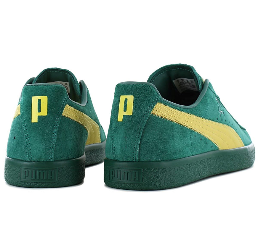 Puma Clyde Super - Men's Sneakers Shoes Leather Green 386349-01