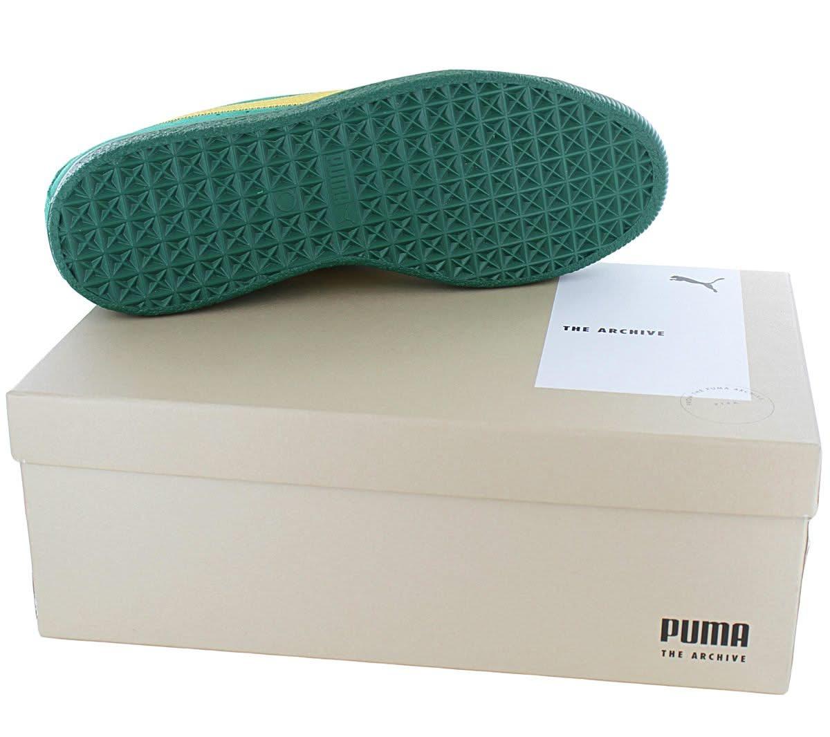 Puma Clyde Super - Herren Sneakers Schuhe Leder Grün 386349 - 01 - Brandstyle24