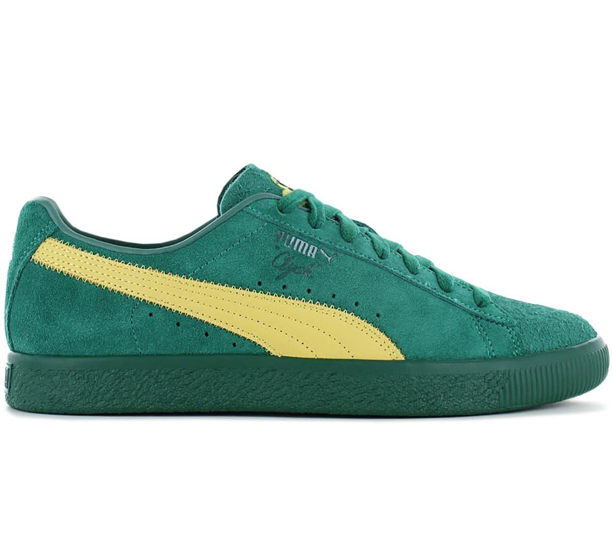Puma Clyde Super - Herren Sneakers Schuhe Leder Grün 386349 - 01 - Brandstyle24