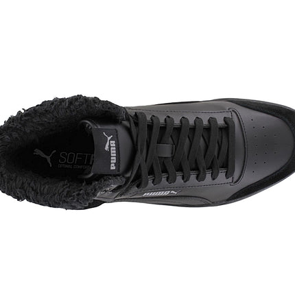 PUMA Shuffle Mid Fur - Zapatillas de invierno para hombre Zapatos forrados 387609-01 Negro