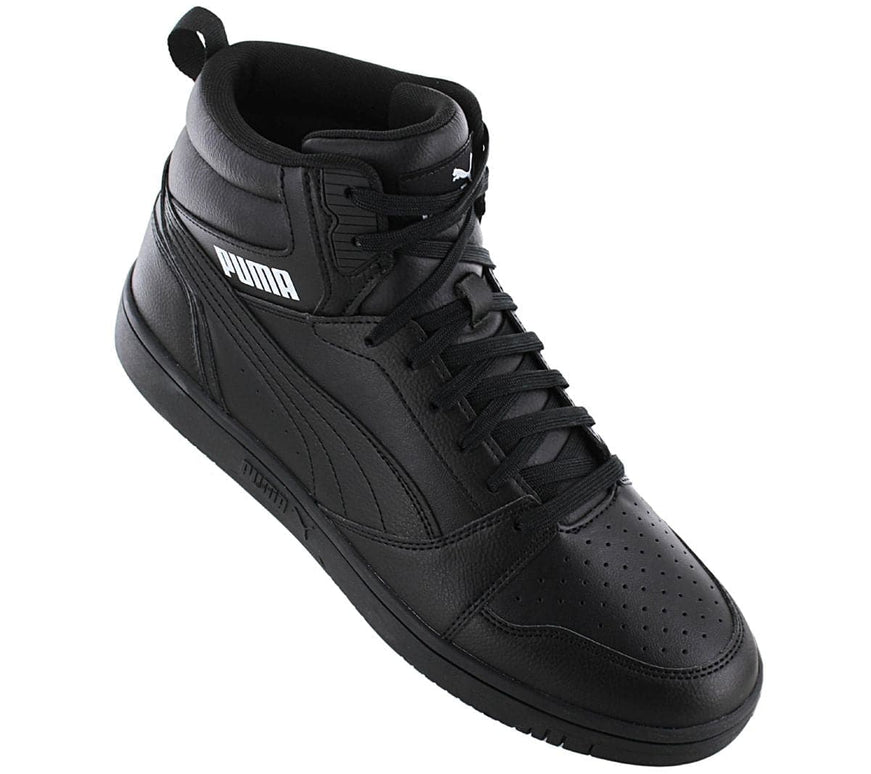 Puma Rebound V6 Mid - Men's Basketball Shoes Black 392326-12