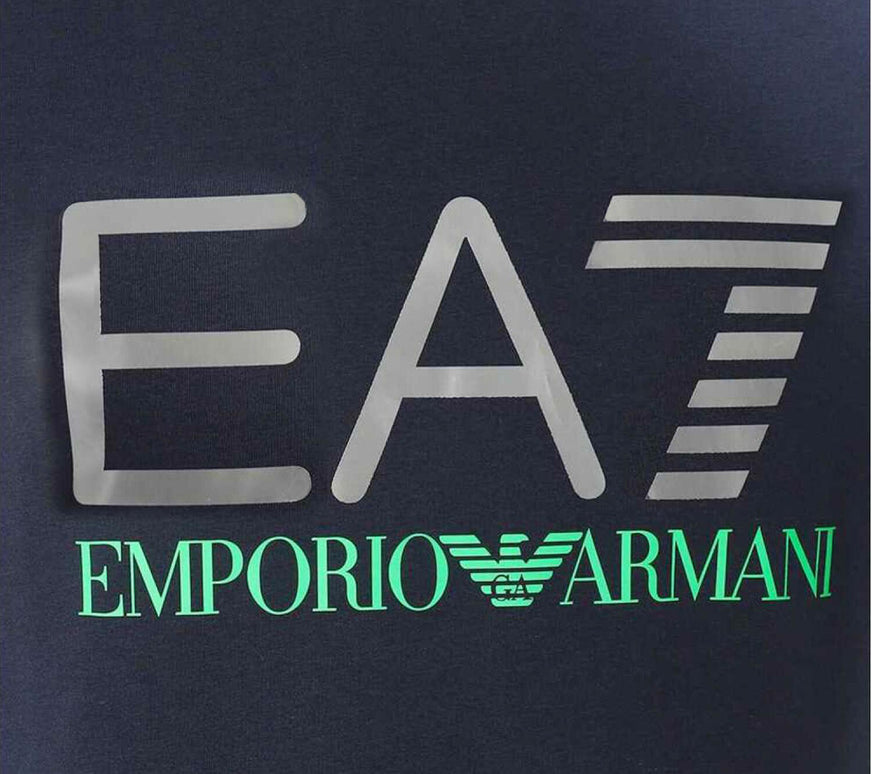 EA7 EMPORIO ARMANI T-Shirt Uomo Cotone Blu Navy 3LPT36-PJ5MZ-1554