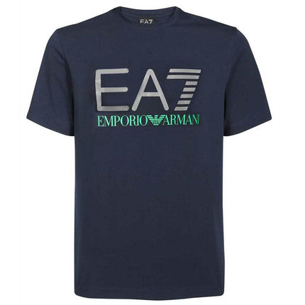 EA7 EMPORIO ARMANI Herren T-Shirt Baumwolle Navy-Blau 3LPT36-PJ5MZ-1554 - Brandstyle24