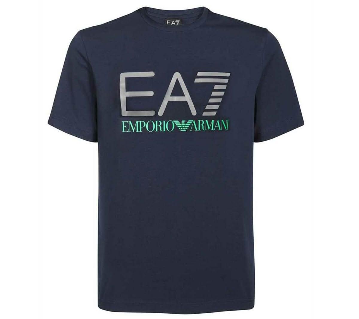 EA7 EMPORIO ARMANI Herren T-Shirt Baumwolle Navy - Blau 3LPT36 - PJ5MZ - 1554 - Brandstyle24