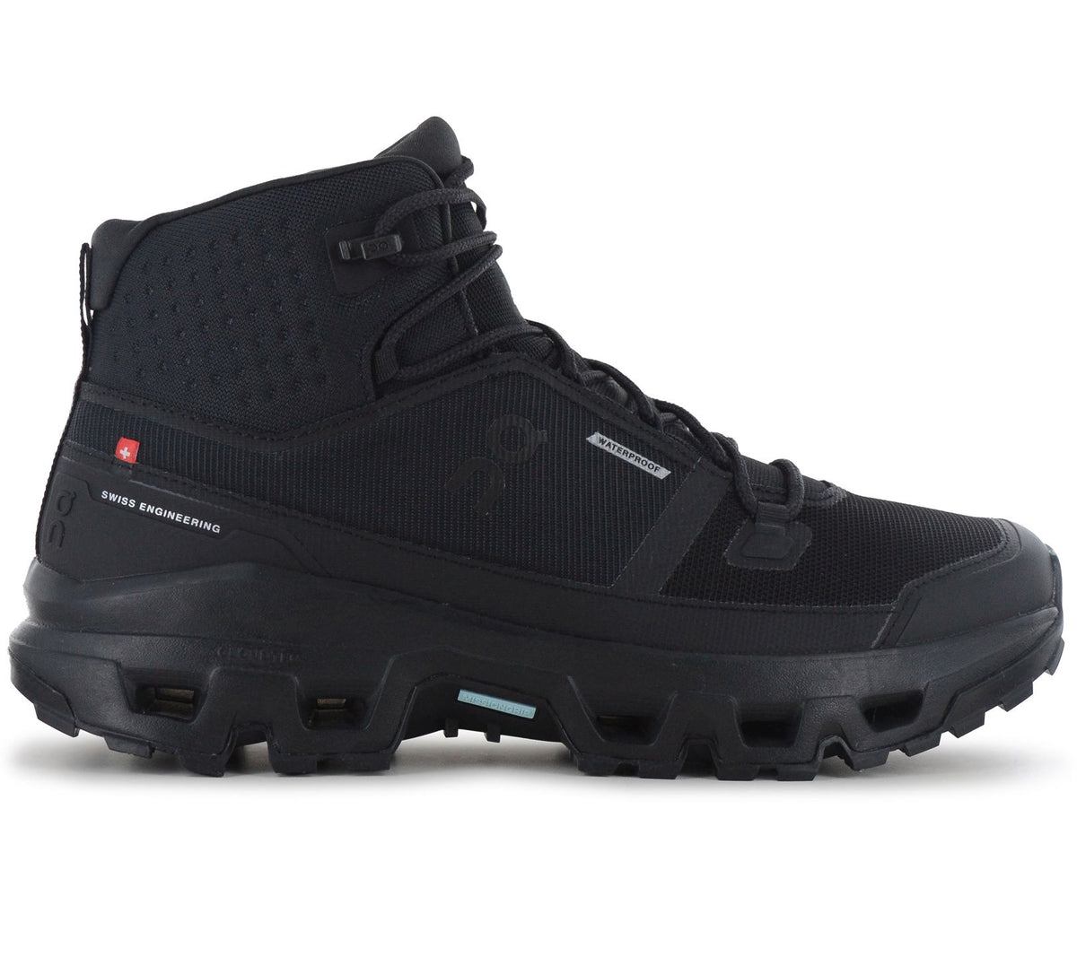 ON Running Cloudrock Mid WP Waterproof - Herren Wanderschuhe Black-Black 3MF10161043