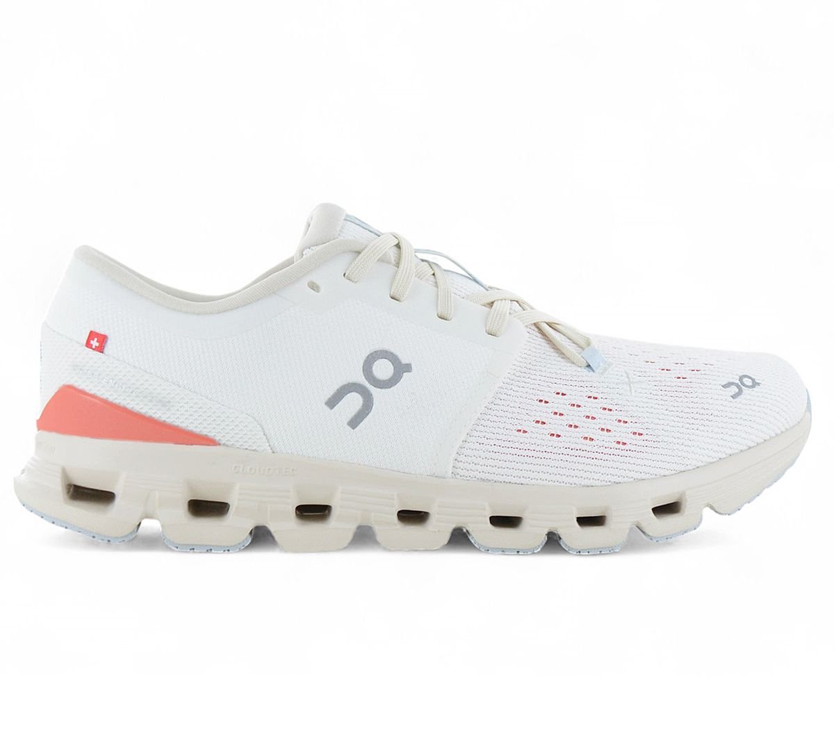 ON Running Cloud X 4 - Damen Sneakers Schuhe Ivory - Salmon 3WE30073297 5 - Brandstyle24