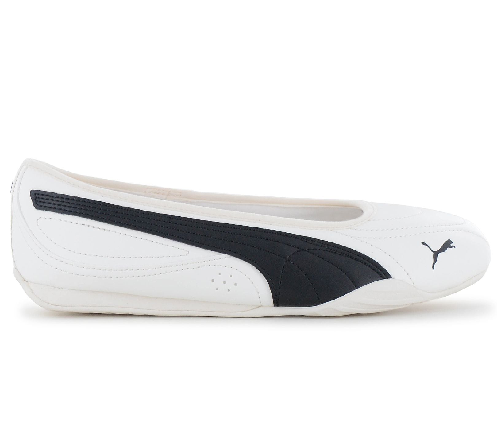 Puma Catch Soleil Ballerina - Damen Slipper Sommer Schuhe Weiß 404642-01