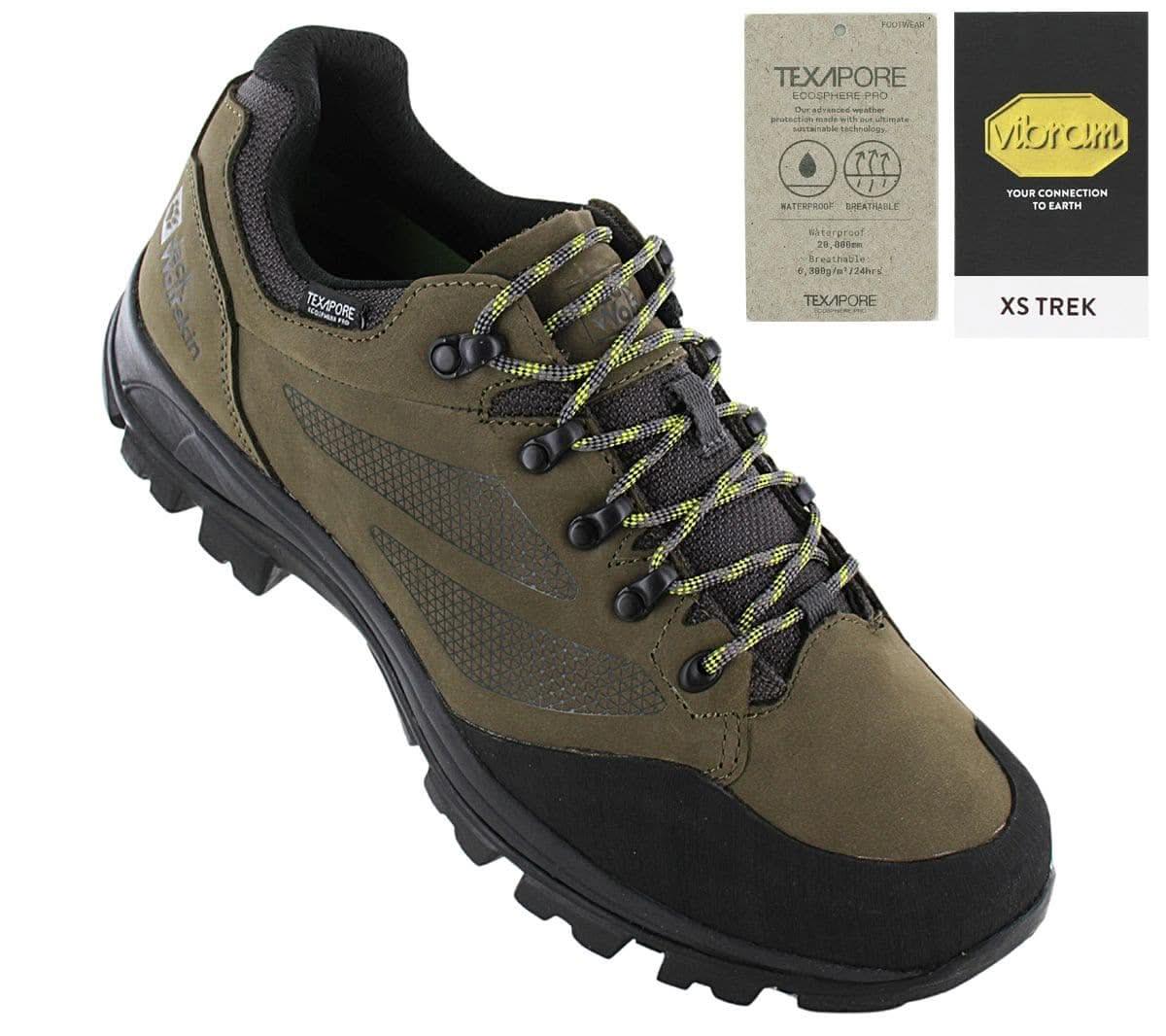 Jack Wolfskin Rebellion Texapore Low M - Herren Wasserdichte Wanderschuhe 4051181 - 4287 - Brandstyle24